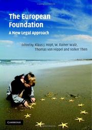 Front cover of The European Foundation by Klaus J. Hopt