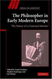 Front cover of The philosopher in early modern Europe by Conal Condren
