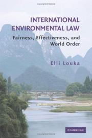 Cover of International Environmental Law by Elli Louka