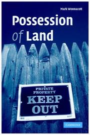 Front cover of Possession of Land by Mark Wonnacott