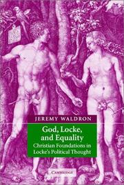 Front cover of God, Locke, and Equality by Jeremy Waldron