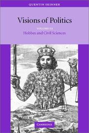 Front cover of Visions of Politics, Vol 3 by Quentin Skinner