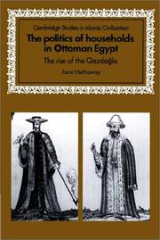 Cover of The politics of households in Ottoman Egypt by Jane Hathaway