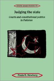 Cover of Judging the State by Paula R. Newberg