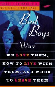 Cover of Bad boys by Carole Lieberman