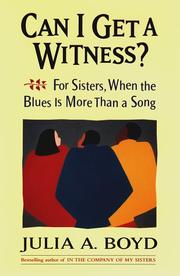 Front cover of Can I get a witness? by Julia A. Boyd