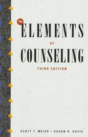 Front cover of The elements of counseling by Scott T. Meier
