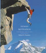 Cover of Human motivation by Robert E. Franken