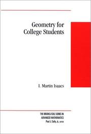 Front cover of Geometry for College Students by I. Martin Isaacs