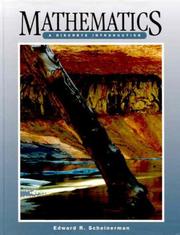 Cover of Mathematics by Edward R. Scheinerman