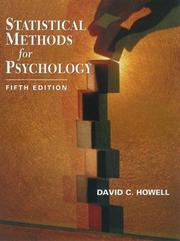 Cover of Statistical methods for psychology by David C. Howell