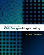 Cover of An introduction to Web design and programming by Unknown
