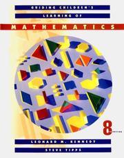 Cover of Guiding children's learning of mathematics by Leonard M. Kennedy