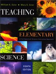 Cover of Teaching elementary science by William K. Esler