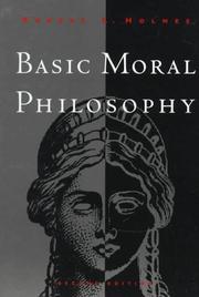 Cover of Basic moral philosophy by Robert L. Holmes