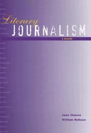 Cover of Literary journalism by Jean Chance