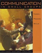 Cover of Communication in small groups by John F. Cragan