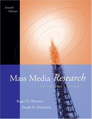 Cover of Mass media research by Roger D. Wimmer