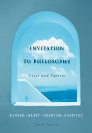 Cover of Invitation to philosophy by Stanley M. Honer