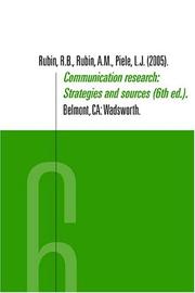 Cover of Communication Research by Rebecca B. Rubin