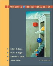 Cover of Principles of instructional design by Robert Mills Gagné
