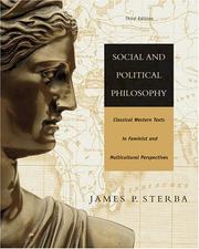 Front cover of Social and political philosophy by James P. Sterba