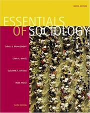 Cover of Essentials of sociology by David B. Brinkerhoff