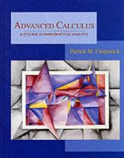 Cover of Advanced calculus by Patrick Fitzpatrick
