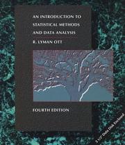 Cover of An introduction to statistical methods and data analysis by Lyman Ott