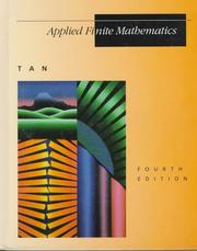 Front cover of Applied finite mathematics by Soo Tang Tan