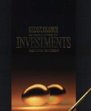 Cover of Introduction to investments by Haim Levy