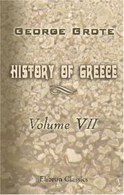 Front cover of History of Greece by George Grote
