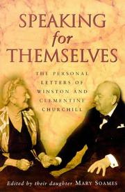 Front cover of Speaking for Themselves by Winston S. Churchill