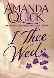 Front cover of I Thee Wed by Jayne Ann Krentz