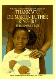 Front cover of Thank you, Dr. Martin Luther King, Jr! by Eleanora E. Tate