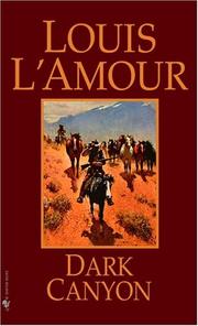 Cover of Dark Canyon by Louis L'Amour