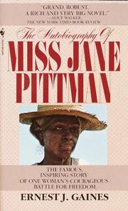 Cover of The autobiography of Miss Jane Pittman by Ernest J. Gaines