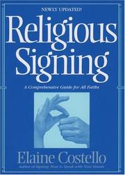 Front cover of Religious signing by Elaine Costello