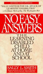 Front cover of No easy answers by Sally Liberman Smith