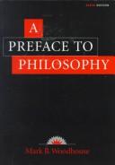 Cover of A preface to philosophy by Mark B. Woodhouse