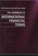 Front cover of The handbook of international financial terms by Peter Moles