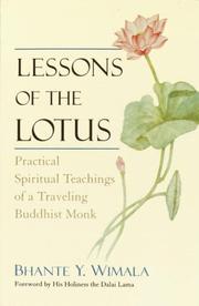 Cover of Lessons of the Lotus by Bhante Y. Wimala