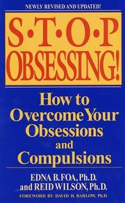 Cover of Stop obsessing! by Edna B. Foa