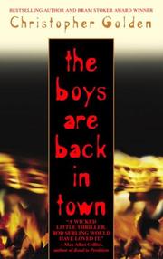 Front cover of The Boys Are Back in Town by Christopher Golden
