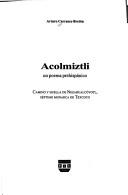 Cover of Acolmiztli, un poema prehispánico by Arturo Carrasco Bretón