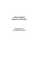 Cover of Hölderlin und Pindar by Albrecht Seifert