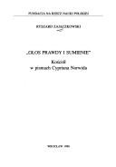 Front cover of "Głos prawdy i sumienie" by Ryszard Zajączkowski