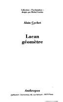 Cover of Lacan géomètre by Alain Cochet