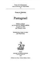 Cover of Gargantua et Pantagruel by François Rabelais