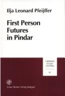 Cover of First person futures in Pindar by Ilja Leonard Pfeijffer
